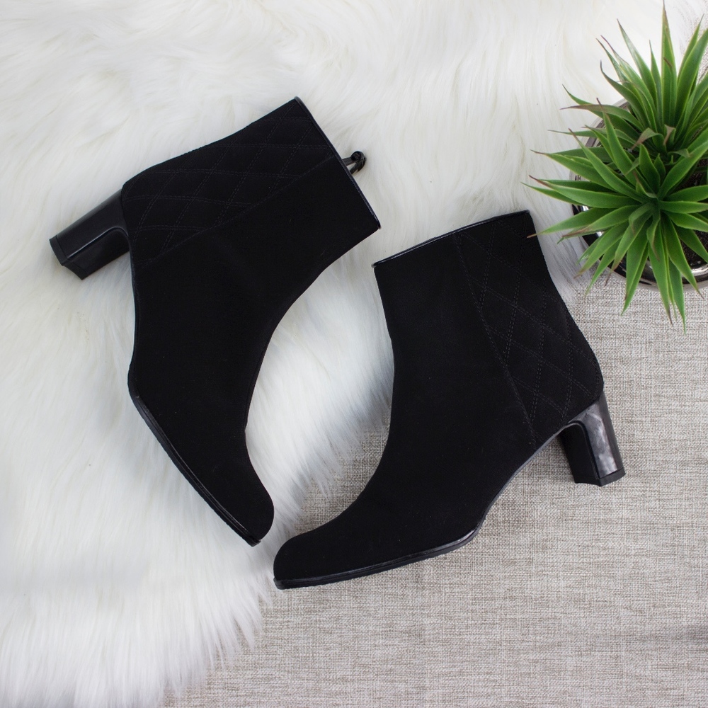 Stuart Weitzman Quilted Ankle Booties